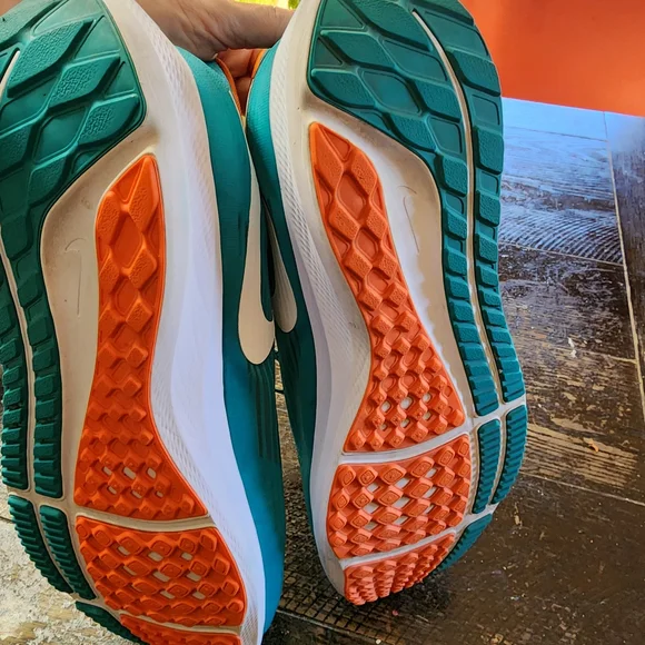 Miami Dolphins Nike Aqua Zoom Pegasus 39 Running Shoe - Picture 5 of 7